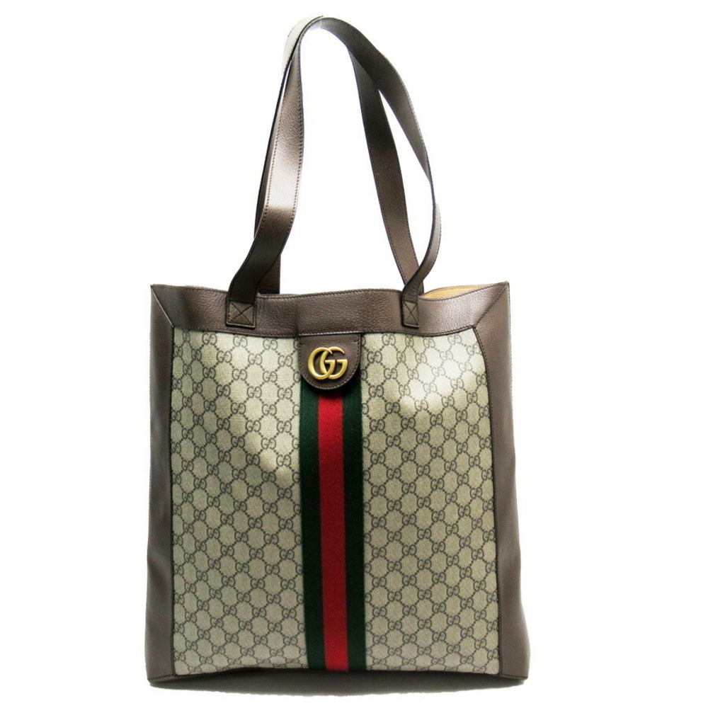 Gucci Soft GG Supreme Ophidia Tote Shoulder Bag Multicolor Coated Canvas Leather